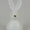 Dekofigur ''Hase'' in Weiß - (B)11 x (H)21 x (T)10 cm