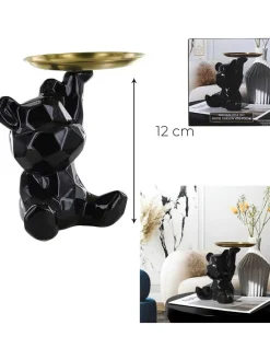 Dekofigur in Schwarz - (H)12 cm