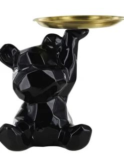 Dekofigur in Schwarz - (H)12 cm