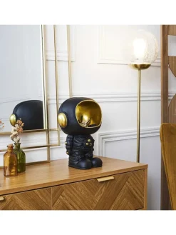 Dekofigur in Schwarz/ Gold - (H)28 cm