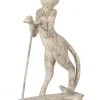 Dekofigur "Katze auf Roller" in Grau - (B)11,5 x (H)19 x (T)5 cm