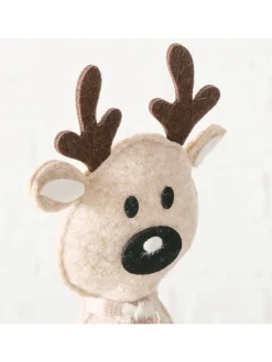 Dekofigur "Mailo" in Creme/ Braun - (H)28 cm