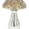 Dekofigur "Mushroom" in Silber/ Gold - (H)19 cm