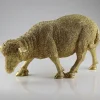 Dekofigur ''Schaf'' in Gold - (B)50 x (H)28 x (T)17,5 cm