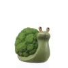 Dekofigur Schnecke Brokkoli Gartendeko für Beet Garten H: 11cm in grün