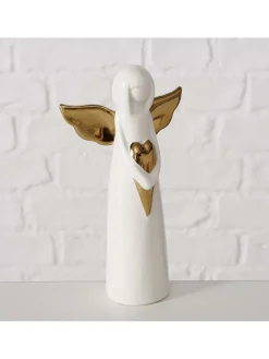 Dekofigur "Tatjana" in Weiß - (B)7,8 x (H)14,8 x (B)7,8 x (H)14,8 cm