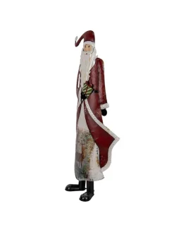 Dekofigur "Weihnachtsmann" in Rot - (B)33 x (H)85 x (T)16 cm