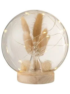 Dekoleuchte in Beige - (H)16 x Ø 15 cm