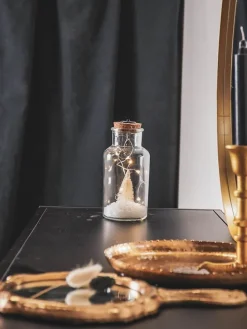 Deko-Leuchte in Weiß - (H)16 x Ø 8 cm