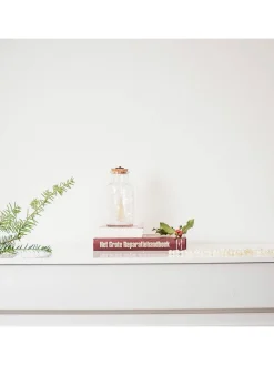 Deko-Leuchte in Weiß - (H)16 x Ø 8 cm