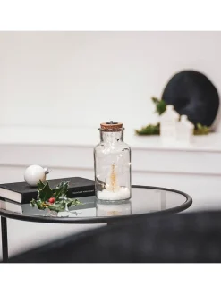 Deko-Leuchte in Weiß - (H)16 x Ø 8 cm