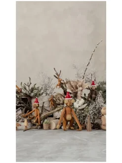 Dekoobjekt in Rot/ Weiß - (H)8 cm