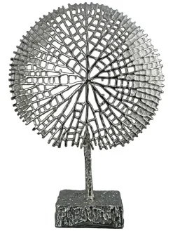 Dekoobjekt "Tree" in Silber - (B)36 x (H)53 cm