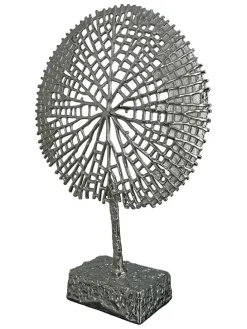 Dekoobjekt "Tree" in Silber - (B)36 x (H)53 cm