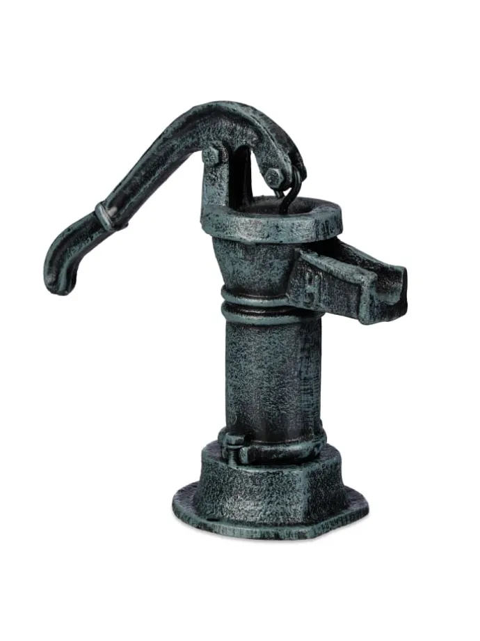 Deko-Pumpe in Graugrün