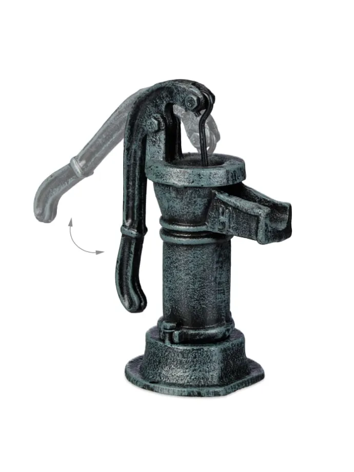 Deko-Pumpe in Graugrün