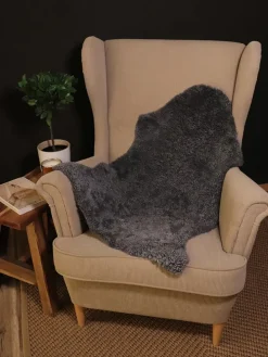 Dekorationslammfell in Anthrazit