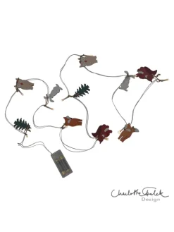 Dekorative Lichterkette mit Tiermotiven 'Forest Friends', Batterie, Ho