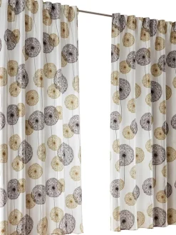 Dekoschal in Creme/ Braun