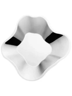 Dekoschale ''Aalto'' in Silber - (L)49 x (B)50,4 cm