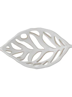 Dekoschale ''Foligno'' in Weiß - (B)27 x (H)6 x (T)14 cm