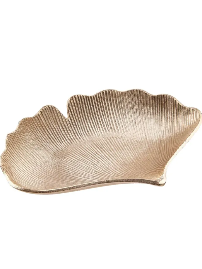 Dekoschale GOLDEN NATURE Ginkoblatt in Gold