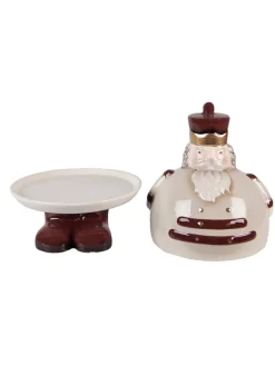 Dekoschale in Beige/ Braun - (H)25 x Ø 17 cm