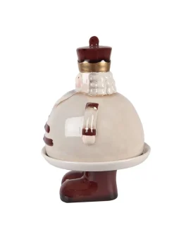 Dekoschale in Beige/ Braun - (H)25 x Ø 17 cm