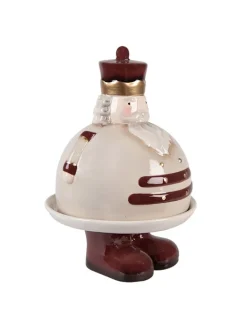 Dekoschale in Beige/ Braun - (H)25 x Ø 17 cm