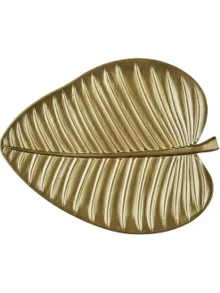 Dekoschale in Gold - (L)37,8 x (B)30,4 cm