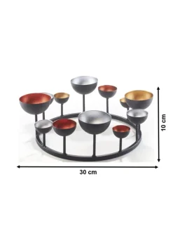 Dekoschale KerzenHUGO24 in Rot