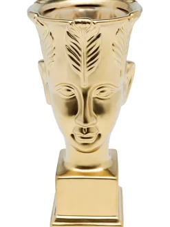 Dekoschale "Rosto" in Gold - (H)26 cm