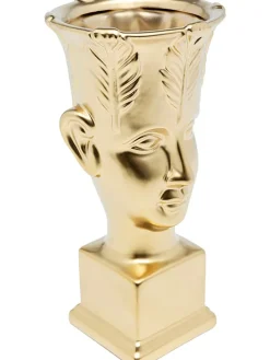 Dekoschale "Rosto" in Gold - (H)26 cm
