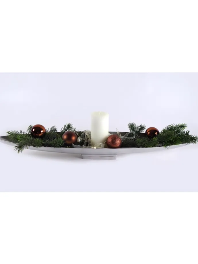 Dekoschale SILVBOAT80 in Silber