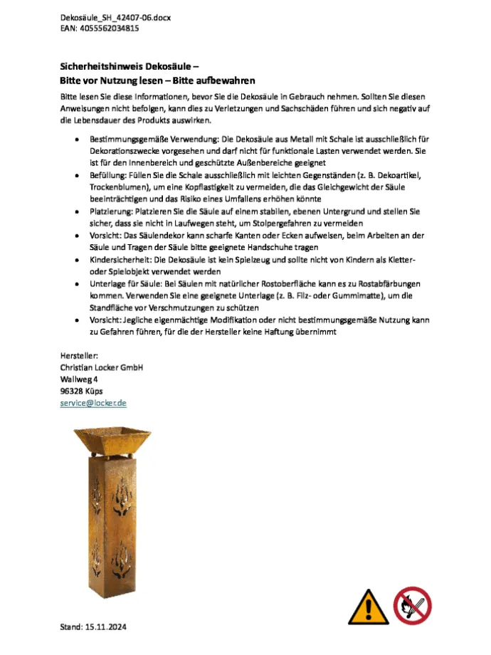 Dekoschale SQUAREPLANT in Braun