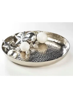Dekoschale XMASTRAY34 in Silber