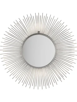 Dekospiegel CILLY in Silber - (W) 80 x (H) 80 x (L) 3 cm