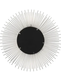 Dekospiegel CILLY in Silber - (W) 80 x (H) 80 x (L) 3 cm