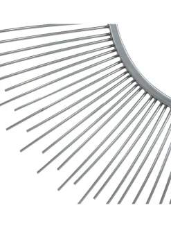 Dekospiegel CILLY in Silber - (W) 80 x (H) 80 x (L) 3 cm