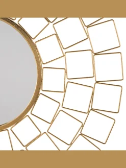 Dekospiegel LABRIT in Gold - (W) 90 x (H) 90 x (L) 3 cm