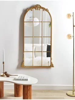 Dekospiegel NOIDAN in Gold - (W) 66 x (H) 124 x (L) 4 cm