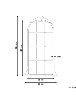 Dekospiegel NOIDAN in Gold - (W) 66 x (H) 124 x (L) 4 cm