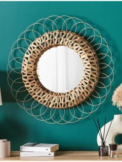 Dekospiegel PAMOL in Braun/Beige - (W) 67 x (H) 67 x (L) 2 cm