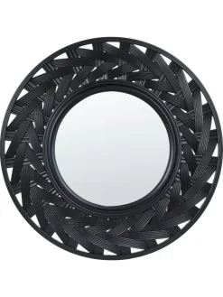 Dekospiegel TIERGA in Schwarz - (W) 60 x (H) 60 x (L) 6 cm