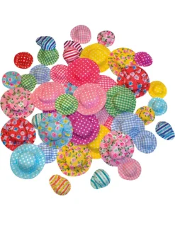 Deko-Stoffhüte in Bunt - 50 Stück