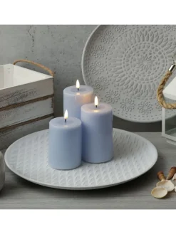 Dekoteller mit Rautenmuster MDF Holz D: 34,5cm in weiß