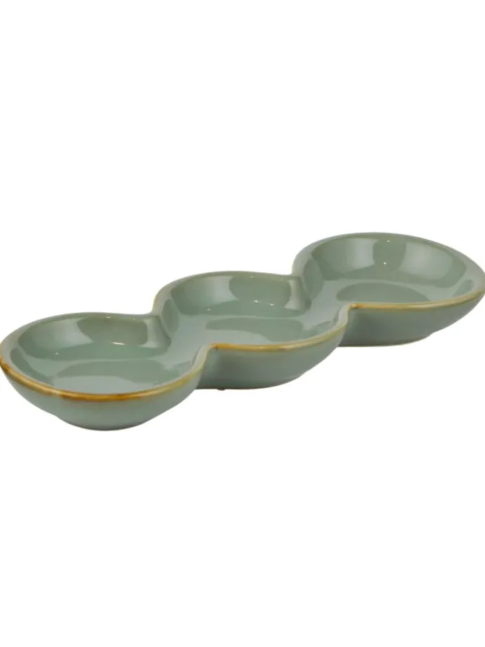 Deko-Teller ORGANICS in Grün