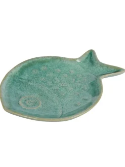 Deko-Teller SEASIDE Fisch in Türkis