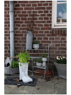 Deko-Werkzeugkasten in Grau - (B)50 x (H)35 x (T)23 cm