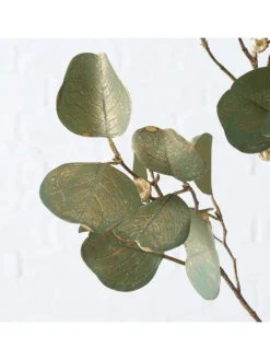 Dekozweig "Eukalyptus" in Grün - (B)30 x (H)82 cm